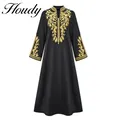 Mode Caftan Dubaï Abaya Kimono Cardigan Musulman Hijab Robe Turc Arabie Saoudite Robes Africaines