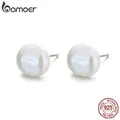 BAMOER – boucles d'oreilles en argent Sterling 925 pour femmes bijoux fins style Baroque naturel