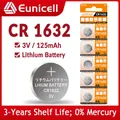 Piles bouton Eunicell 3V 125mAh CR1632 CR 1632 DL1632 BR1632 LM1632 ECR1632 pile bouton au Lithium
