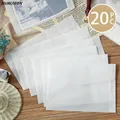 Lot de 20 enveloppes personnalisées en papier acide sulfurique Semi-transparent enveloppes Vintage