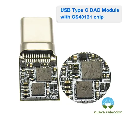 Carte Module DAC Audio CS43131 HiFi USB Type C 32 bits 384KHz puce DAC DSD amplificateur de