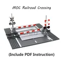 Levier de Signalisation MOC pour Croisement de Chemin de Fer Blocs de Construction Compatibles avec