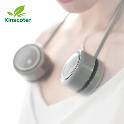 Kinscoter Mini ventilateur de cou Portable USB Rechargeable 1600mah Mute Sports Neckfans Outdoor