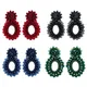 FLOLA – petites boucles d'oreilles bleu marine pour femmes bijoux en cristal fait à la main style