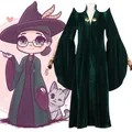 Harpopy Potter Series Cosplay Hat Set Complet Professeur Minerva McGonagall Gelcape Poudlard