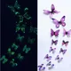 Autocollant mural 3D papillon Shoous papillon coloré brillant décalcomanie bricolage chambre