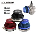 SCL MOTOS-Filtre à air universel pour moto 50mm 60mm admission plus lente pièce tête de filtre