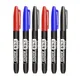 Lot de 3 stylos marqueurs permanents encre imperméable à l'eau pointe Fine noir bleu rouge