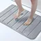 Homaxy Tapis de bain absorbant Tapis de salle de bain antidérapant Mousse à mémoire de forme douce Tapis de sol de cuisine Tapis de salle de bain en velours Tapis de pied de décoration de maison