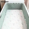Pare-chocs en pansement à carreaux pour lit de bébé coussin de berceau une pièce protection de