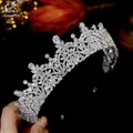 ASKm A-Couronne de luxe en cristal pour femmes coiffure de mariée diadèmes bande de sauna bijoux