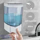 Interhasa! Distributeur manuel de savon mural de 800ml liquide stérilisateur pour les mains