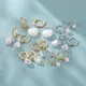 Aide – boucles d'oreilles en perles artificielles en argent Sterling 925 pour femmes perles rondes