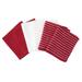 Horizontal Stripe Bar Mop Cloth, Set Of 6 Towel by RITZ in Red