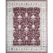 White 120 x 96 x 0.25 in Area Rug - Bokara Rug Co, Inc. High-Quality Hand-Knotted Red/Ivory Area Rug Viscose/Wool | 120 H x 96 W x 0.25 D in | Wayfair