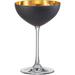 Nicolette Mayer Champagne 2.25 oz. Lead Free Goblet Crystal in Black | 7 H x 4.5 W in | Wayfair OROChampagneDessertAnthracite2Piece