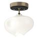 Hubbardton Forge Ume 6 Inch 1 Light Semi Flush Mount - 121372-1170