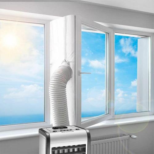 Fensterabdichtung für Mobile Klimageräte Dachfenster | Hot Air Stop zum Anbringen an Schwingfenster
