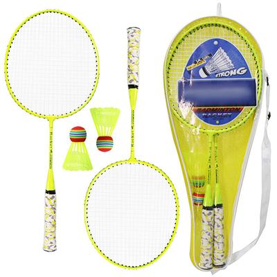 1 Paar Badmintonschläger mit Bällen 2 Spieler Badminton Set für Kinder Indoor Outdoor