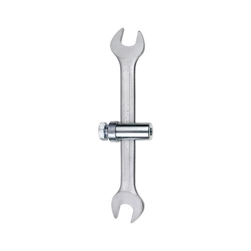 Sanitär Gabelschlüssel T595208 17 x 19 mm für Waschtischbefestigung - silber