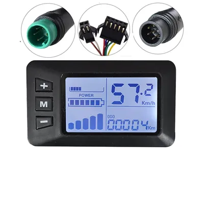 Electric Scooter Parts Repair G51 LCD Display with SM Waterproof 5Pin 6pin Plug Accessory For E-Bike Display Meters Acesssories