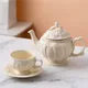 Théière en céramique Style européen gaufré bouilloire rétro tasse à eau tasse à thé tasse à café