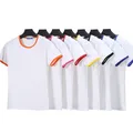 T-shirt blanc à manches courtes Leurs lan en polyester pour adultes et enfants t-shirts assortis