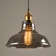 Lampe Suspendue Vintage en Verre Gris struction é Luminaire Décoratif d'Nik Idéal pour un Loft