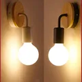 Mengjay – applique murale moderne nordique en fer E27 2 paquets éclairage d'intérieur lampe de