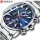 CURREN – montre étanche à Quartz pour hommes nouvelle collection marque de luxe chronographe