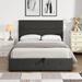 Rasoo Full Button-tufted Upholstered Platform Bed with Hydraulic Storage
