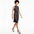 J. Crew Dresses | J. Crew Lined Fringe Dress *Last Chance Before Removing On 4/5/24* | Color: Black/Cream | Size: 00