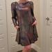 Free People Dresses | Free People Oil Spill Effect Metallic Dress | Color: Black/Silver | Size: S