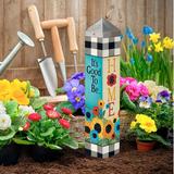 Studio M Good To Be Home Art Pole Outdoor Decorative Garden Art Resin/Plastic | 20 H x 4 W x 4 D in | Wayfair PL20005