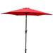 9' Pole Patio Umbrella with Carry Bag & Water-resistant Polyester Canopy Crank Lift Umbrella