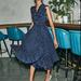 Kate Spade Dresses | New Kate Spade Wild Roses Faux Wrap Dress Size 6 | Color: Blue | Size: 6