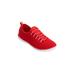 Extra Wide Width Women's CV Sport Ariya Slip On Sneaker by Comfortview in Crimson (Size 8 1/2 WW)