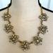 J. Crew Jewelry | Euc Worn Once Jcrew Statement Flower Necklace | Color: Gold | Size: Os