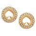 Kate Spade Jewelry | Kate Spade Gold Spot The Spade Crystal Halo Earrings | Color: Gold | Size: Os