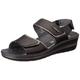 Enval Soft Damen D SY 17861 Durchgängies Plateau Sandalen mit Keilabsatz, Nero, 37 EU