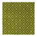 Green 94 x 94 x 1.5 in Area Rug - Foundry Select Ruth Trellis Shag Rug Polypropylene | 94 H x 94 W x 1.5 D in | Wayfair