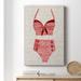 Rosecliff Heights Vintage Swimming III Premium Gallery Wrapped Canvas - Ready To Hang Canvas, in Pink/White | 18 H x 12 W x 1.5 D in | Wayfair