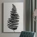 Rosalind Wheeler Forest Fern III Premium Gallery Wrapped Canvas - Ready To Hang Canvas, Solid Wood in Black/White | 27 H x 16 W x 1.5 D in | Wayfair