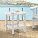 Red Barrel Studio® Treaver Plastic Outdoor Side Table Plastic in White | 18.1 H x 18.7 W x 15 D in | Wayfair 5B8BE033970B4C399822D5E0C8BFCE4F