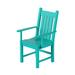 Lark Manor™ Alirah Kamden Traditional Patio Dining Chair Plastic/Resin in Blue | 39.2 H x 25.2 W x 23.5 D in | Wayfair