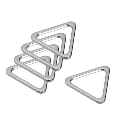 Metal Triangle Ring Buckle 25mm(0.98") Inner Width for DIY Silver Tone 15pcs - 25mm