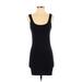 Forever 21 Casual Dress - Mini Scoop Neck Sleeveless: Black Print Dresses - Women's Size Small