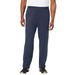 Men's Big & Tall Lightweight Jersey Open Bottom Sweatpants by KingSize in Heather Navy (Size 2XL)