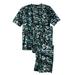 Men's Big & Tall Lightweight Cotton Novelty PJ Set by KingSize in Camo (Size 6XL) Pajamas