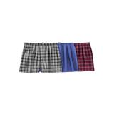 Men's Big & Tall Woven Boxers 3-Pack by KingSize in Assorted Colors (Size 2XL)